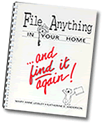 File Anything in Your Home... And Find It Again!